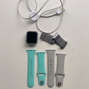 Used Apple Watch Series 3 With Charger and Watch Bands